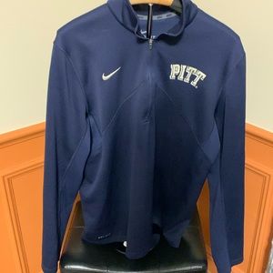 Nike Dri-Fit Mens Large Pit Panther Half Zip Arhletic Shirt or Light Jacket